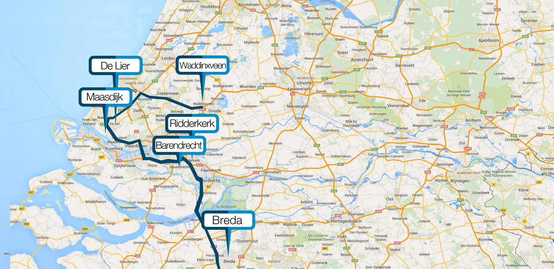 ROUTES ALMERÍA-NETHERLANDS